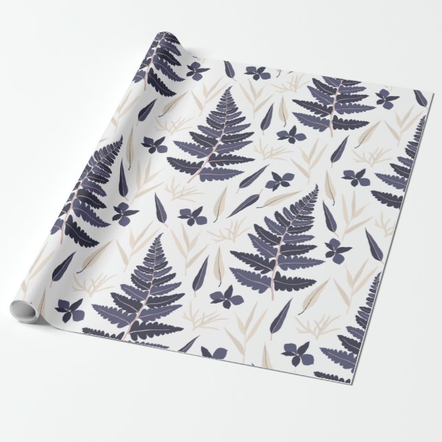Cadeau Papier d'emballage botanique (Déroulé)