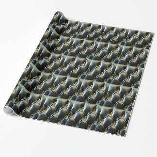 Cadeau Papier d'emballage boutonné de cuir
