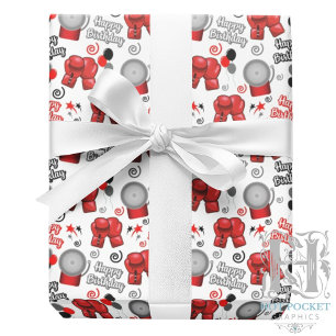 Cadeau Papier d'emballage Boxe