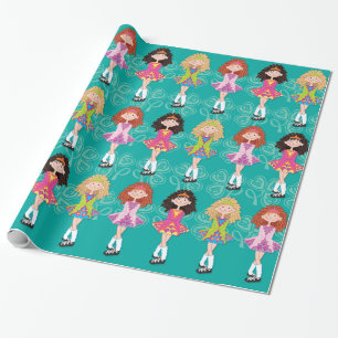Cadeau Papier d'emballage brillant de princesses de