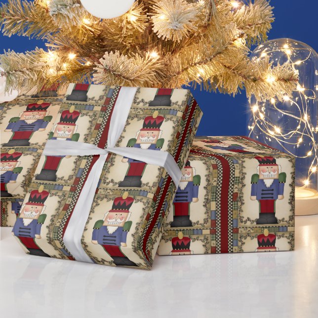Cadeau Papier d'emballage brillant noisette (Vacances)