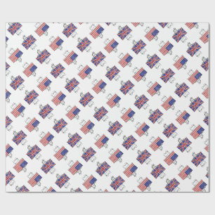 Cadeau Papier d'emballage BRITANNIQUE des USA