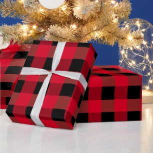 Cadeau Papier d'emballage Buffalo Plaid