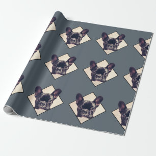 Cadeau Papier d'emballage Bulldog français