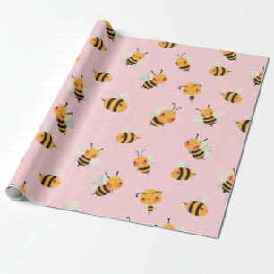 Cadeau Papier d'emballage Bzz pour les abeilles mignonnes