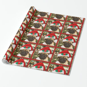 Cadeau Papier d'emballage Carlin de Noël