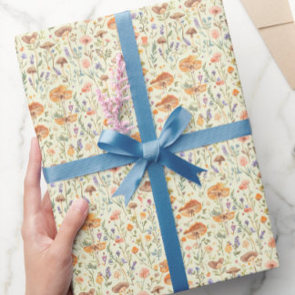 Cadeau Papier d'emballage champignon