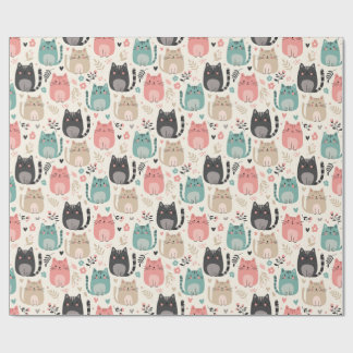 Cadeau Papier d'emballage chat