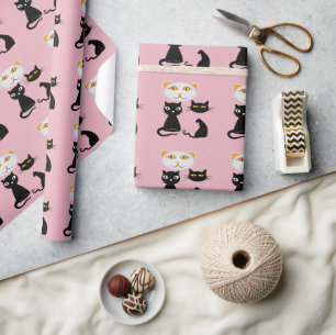 Cadeau Papier d'emballage chat mignon Kawaii esthétique j