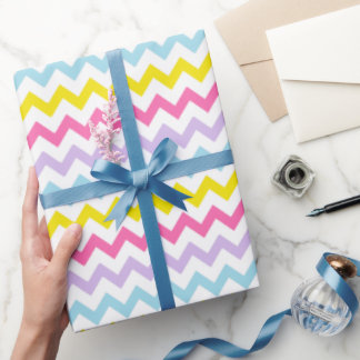 Cadeau Papier d'emballage Chevron de Pâques