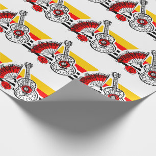 Cadeau Papier d'emballage classique Souvenirs d'Espagne