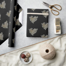 Papier d'emballage Cœur d'Hydrangea Blanc