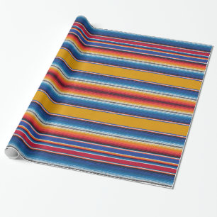 Cadeau papier d'emballage, copie mexicaine de serape,