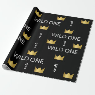 Cadeau Papier d'emballage Couronne d'or pour le premier a