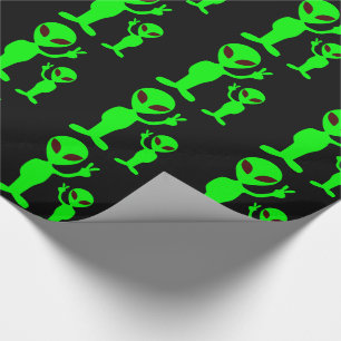 Cadeau Papier d'emballage d'aliens paisibles