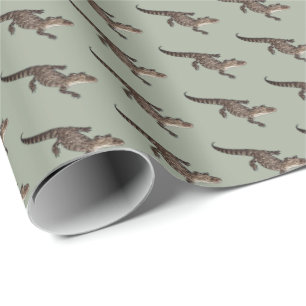 Cadeau Papier d'emballage d'alligator