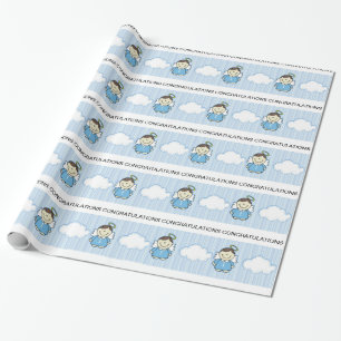 Cadeau Papier d'emballage d'ange de bébé