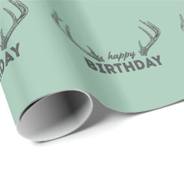 Cadeau Papier d'emballage d'anniversaire de chasse pour