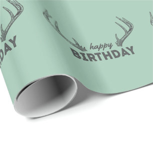 Cadeau Papier d'emballage d'anniversaire de chasse pour