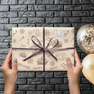 Cadeau Papier d'emballage d'anniversaire de l'expédition 