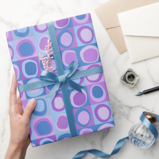 Cadeau papier d'emballage dans le motif abstrait extensib