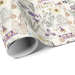 Cadeau Papier d'emballage d'art de fleurs vintages