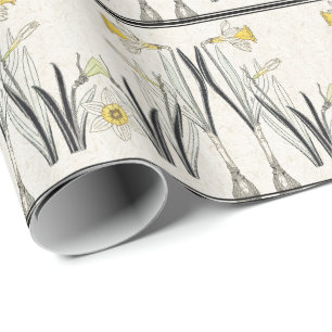 Cadeau Papier d'emballage d'art de Nouveau de fleur