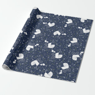 Cadeau Papier d'emballage de baby shower de bouledogue