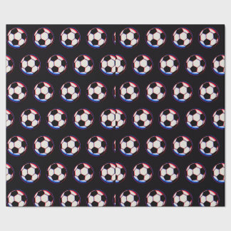 Cadeau Papier d'emballage de ballon de football gras
