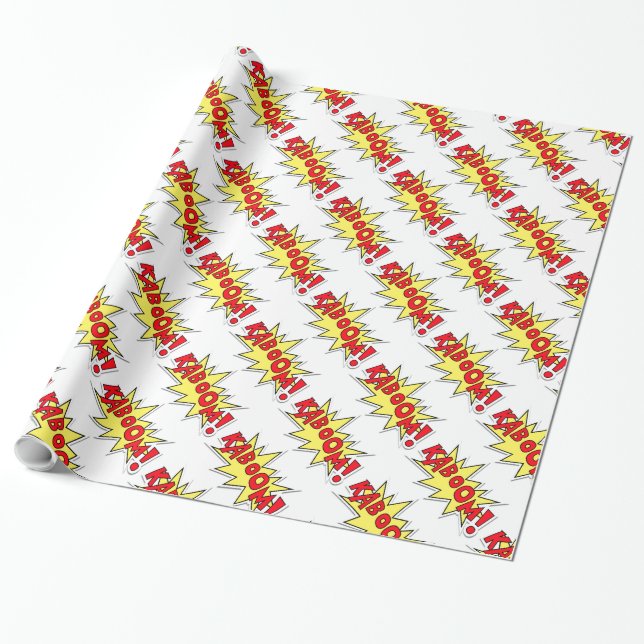 Cadeau Papier d'emballage de bande dessinée (Déroulé)