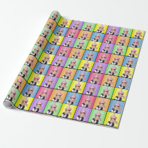 Papier d'emballage de bébé grincheux drôle