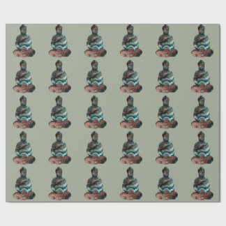 Cadeau Papier d'emballage de Bouddha de pierre gemme