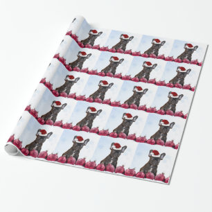 Cadeau Papier d'emballage de bouledogue français de Noë