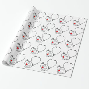 Cadeau Papier d'emballage de bouteille de médecine de
