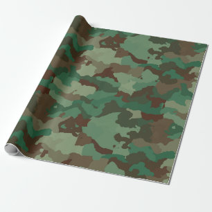 Cadeau papier d'emballage de camouflage militaire