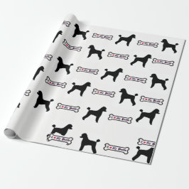 Cadeau Papier d'emballage de caniche