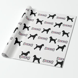 Cadeau Papier d'emballage de caniche