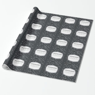 Cadeau Papier d'emballage de carnet personnalisable de
