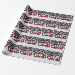 Cadeau Papier d'emballage de Carolers de Kitty