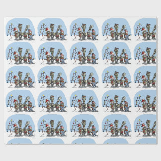 Cadeau Papier d'emballage de Carolers de zombi