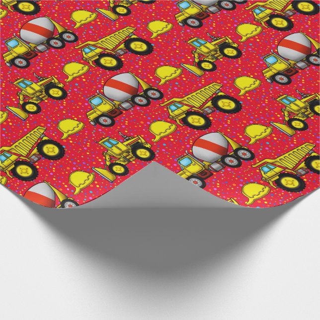 Cadeau Papier d'emballage de chantier de construction (Coin)