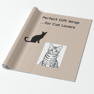 Cadeau Papier d'emballage de chat esthétique japonais Kaw