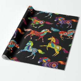 Cadeau Papier d'emballage de cheval