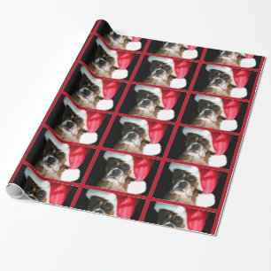 Cadeau Papier d'emballage de chien de boxeur de Noël