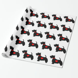 Cadeau Papier d'emballage de chien de Scottie