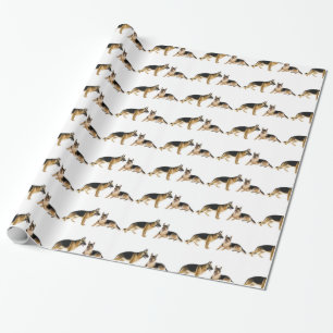 Cadeau Papier d'emballage de chiens de la police K9 de