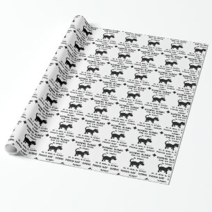 Cadeau Papier d'emballage de chiens noirs de délivrance