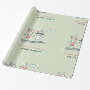 Cadeau Papier d'emballage de chirurgien plasticien