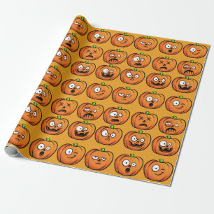 Cadeau Papier d'emballage de citrouilles de Halloween