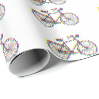 Cadeau Papier d'emballage de conception de bicyclette